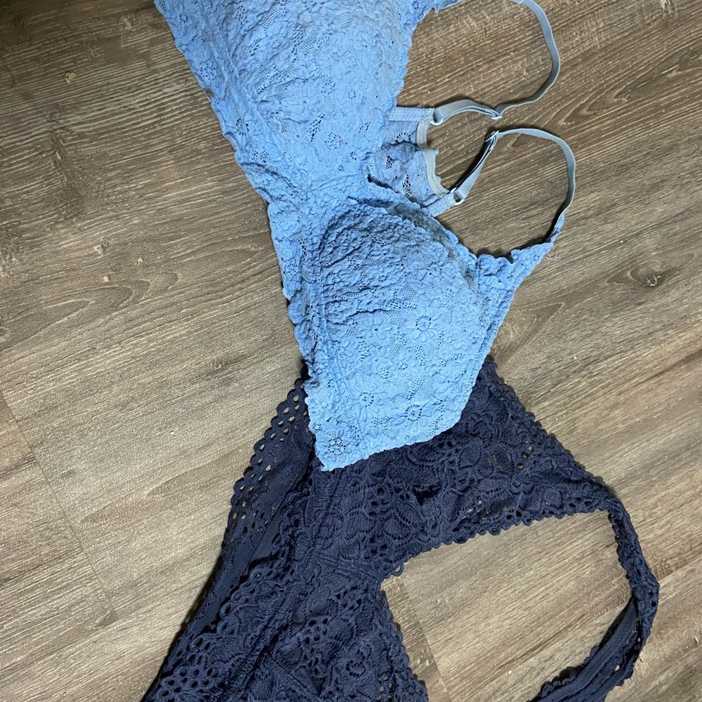 Two XL aerie bralettes